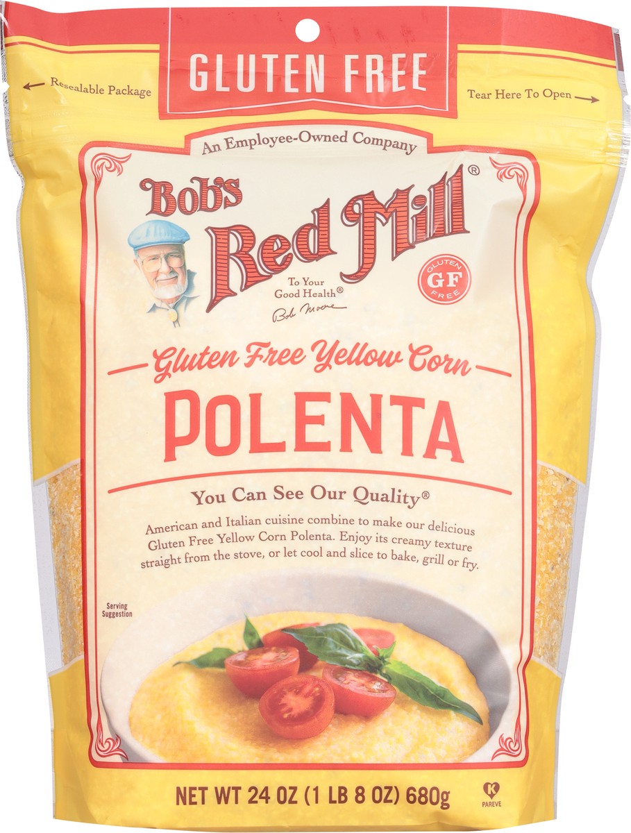 slide 6 of 9, Bob's Red Mill Gluten Free Yellow Corn Polenta 24 oz, 24 oz