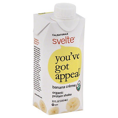 slide 1 of 1, Svelte Organic Ready To Drink Protein Shake - Banana Creme, 11 fl oz