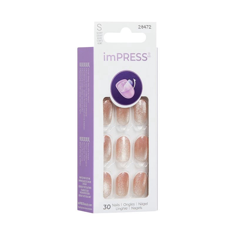 slide 7 of 10, KISS NAIL Ks Impress Nails, My Go To, 1 ct