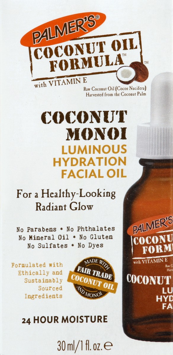 slide 5 of 6, Palmer's Facial Oil, Luminous Hydration, Coconut Oil Formula, 1 oz