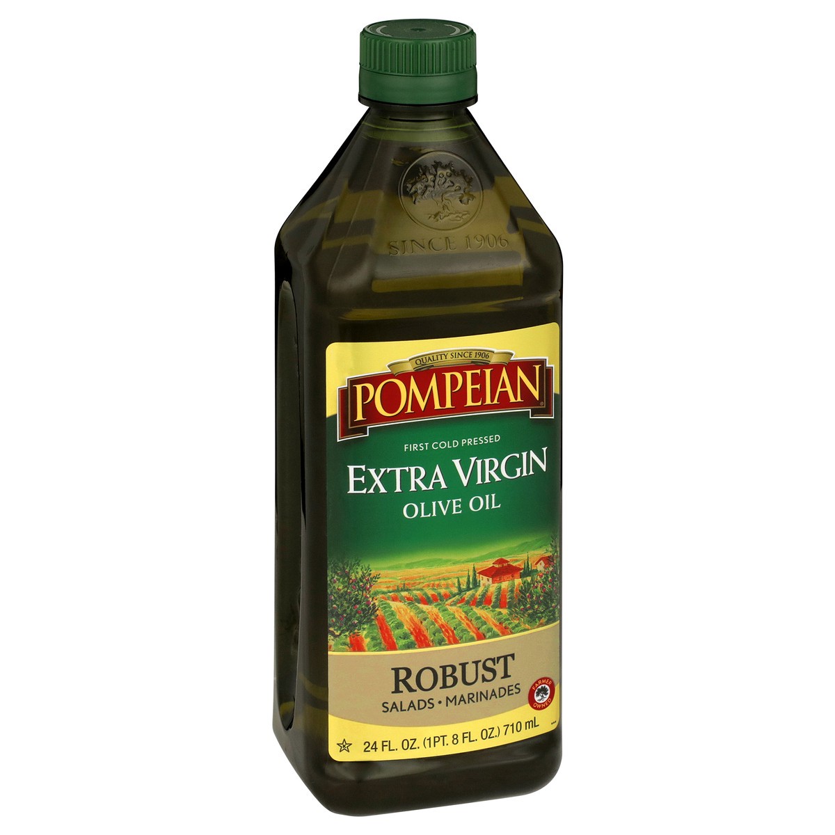 slide 3 of 9, Pompeian Imported Robust Extra Virgin Olive Oil, 24 fl oz