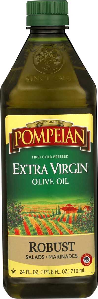 slide 5 of 9, Pompeian Imported Robust Extra Virgin Olive Oil, 24 fl oz