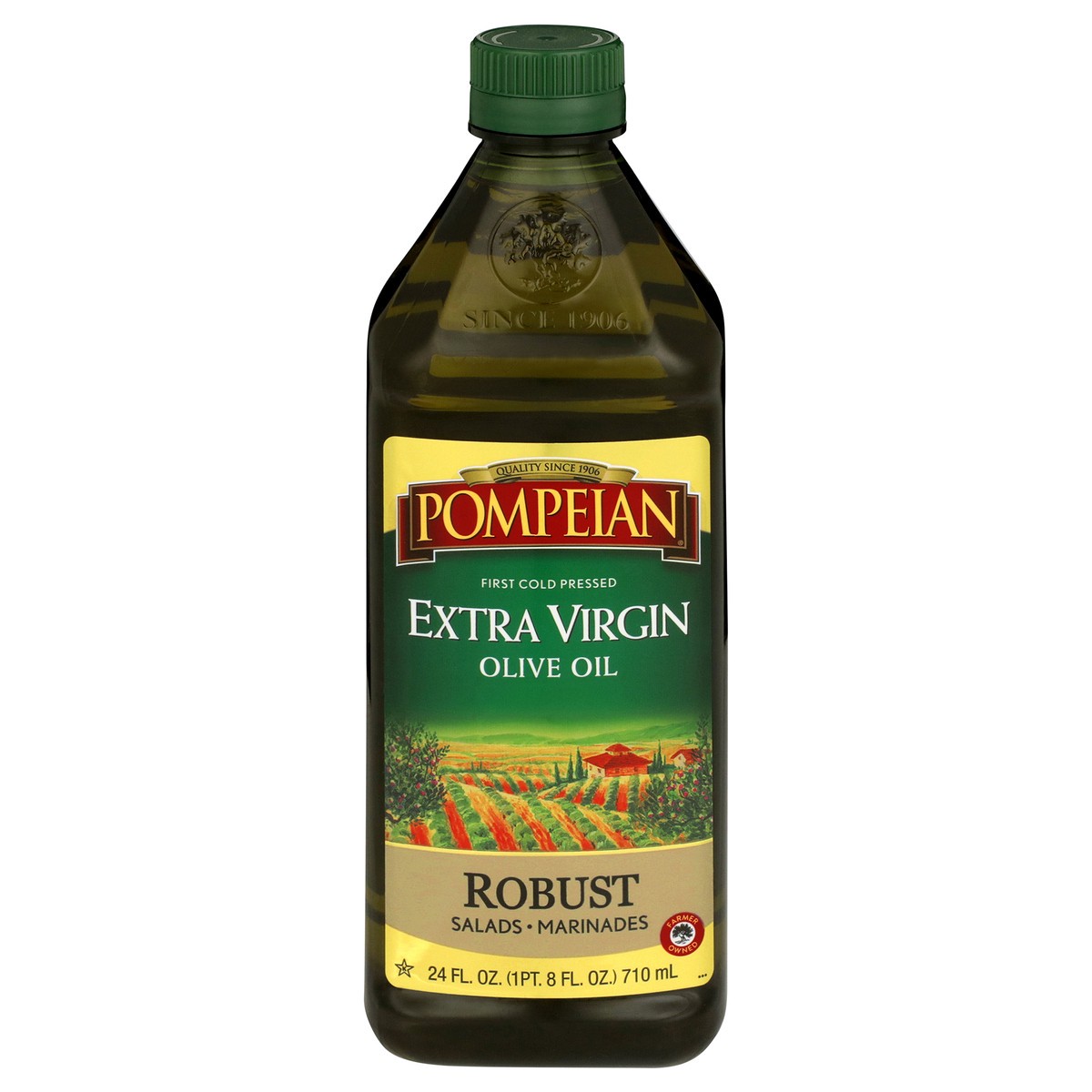 slide 1 of 9, Pompeian Imported Robust Extra Virgin Olive Oil, 24 fl oz