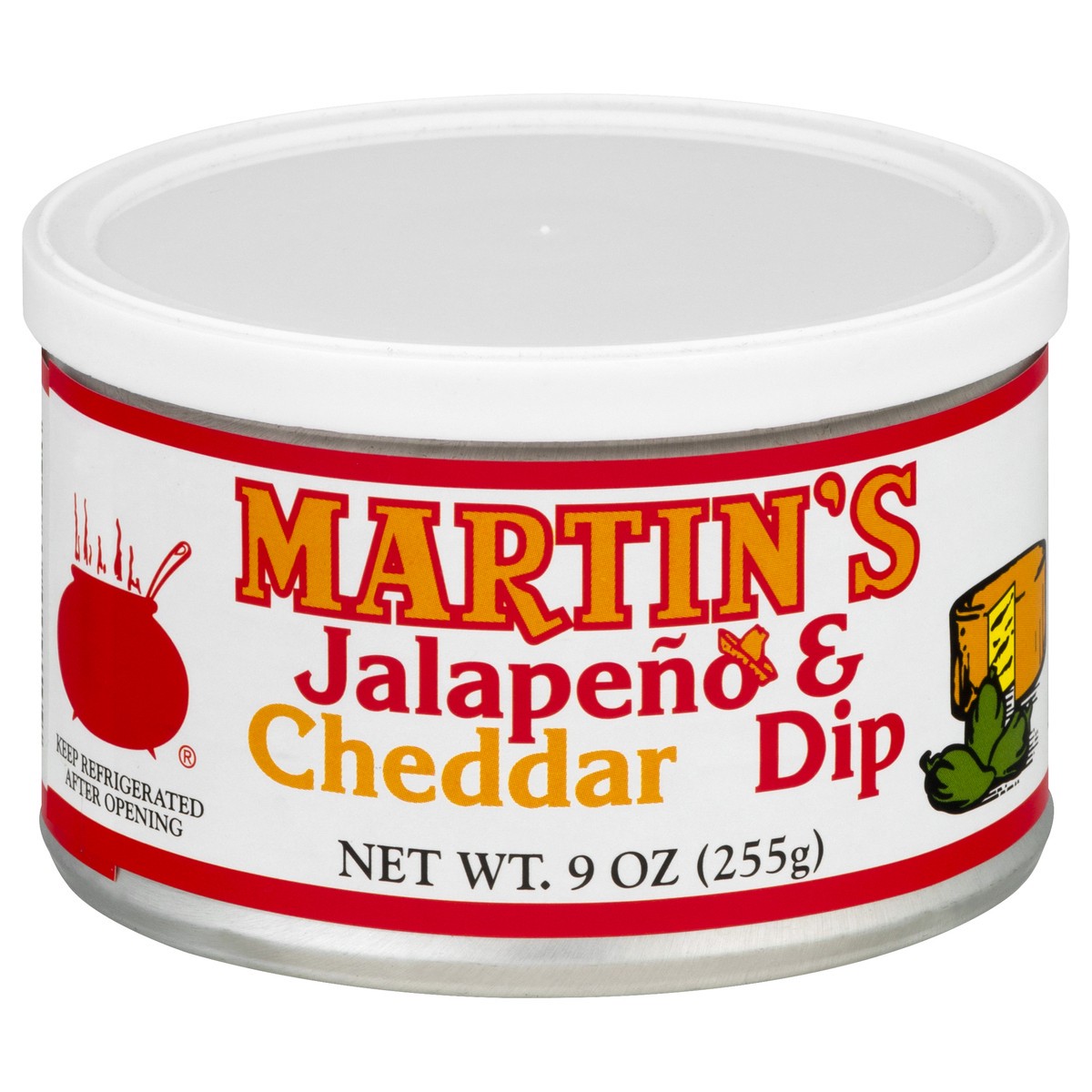 slide 13 of 13, Martin's Jalapeno & Cheddar Dip 9 oz, 9 oz