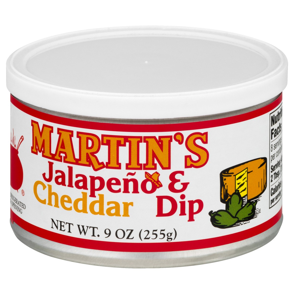 slide 9 of 13, Martin's Jalapeno & Cheddar Dip 9 oz, 9 oz