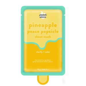 slide 1 of 1, Peach Slices Pineapple Peace Popsicle Sheet Mask, 1 ct