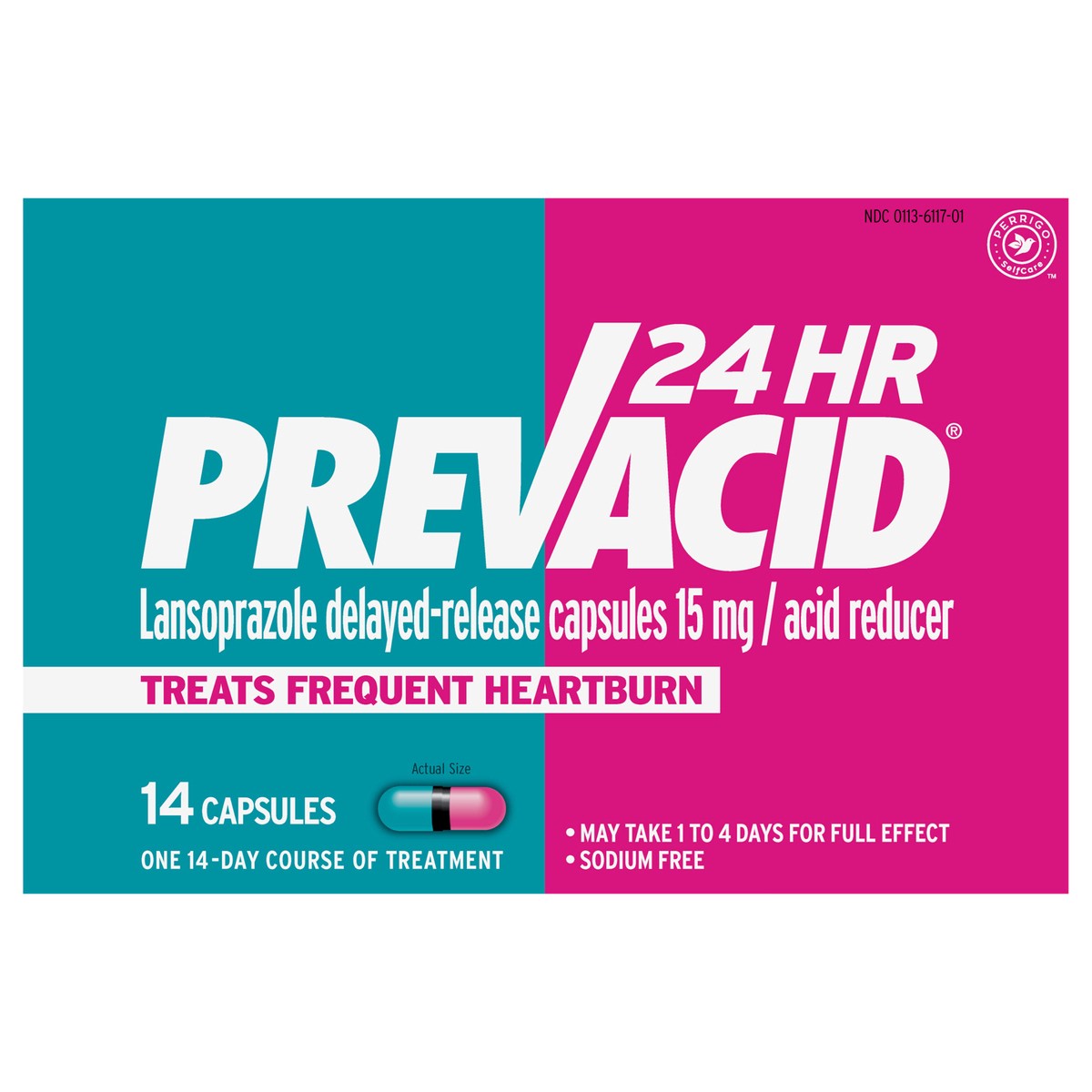 slide 1 of 13, Prevacid 24 HR Lansoprazole Delayed-Release, 15mg, 14 Capsules, 14 ct