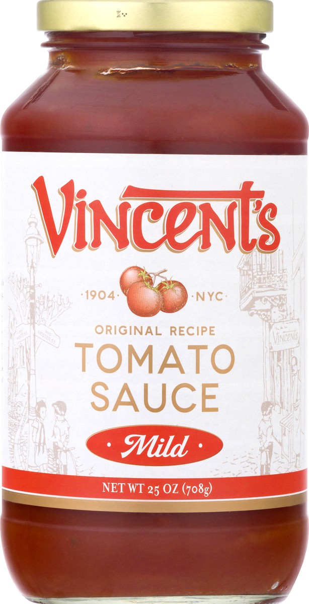 slide 1 of 12, Vincent's Pasta Sauce / Mild, 25 oz