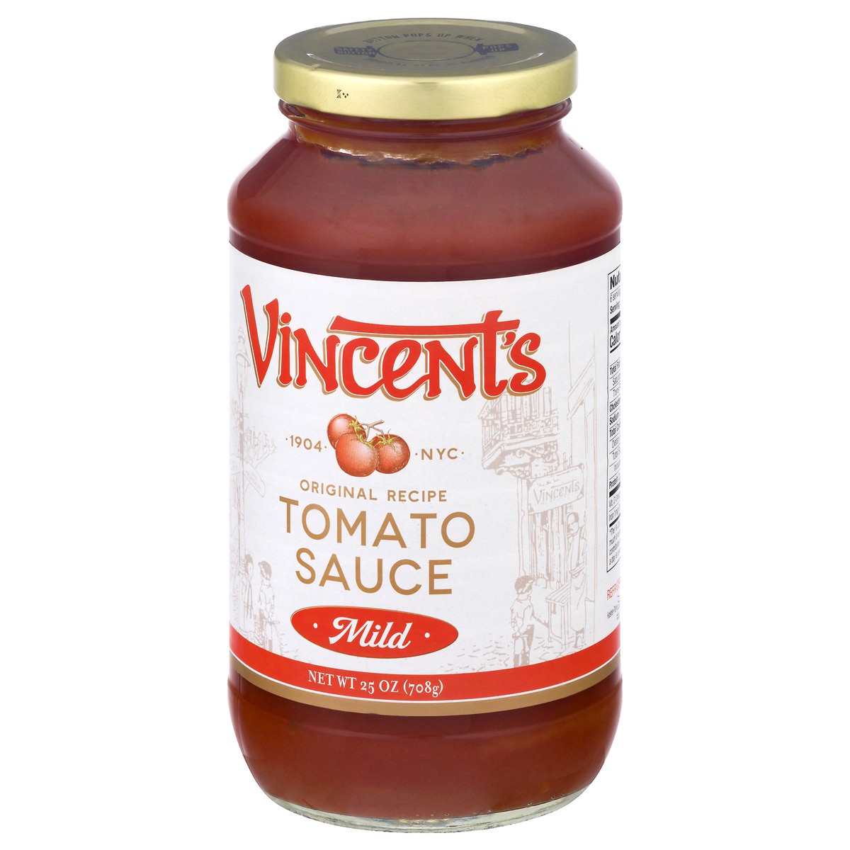 slide 5 of 12, Vincent's Pasta Sauce / Mild, 25 oz