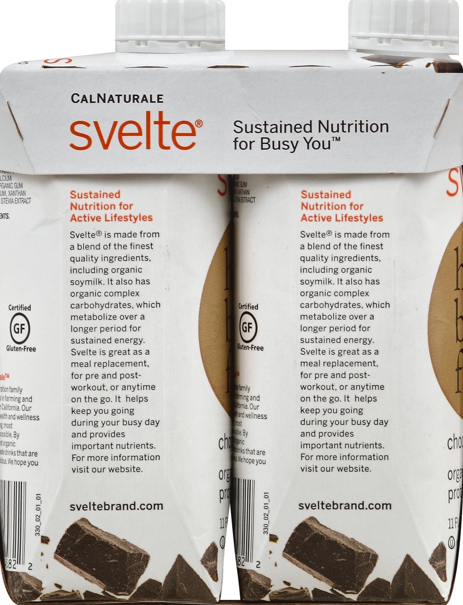 slide 3 of 4, Svelte Hell Beautiful Organic Chocolate Protein Shake, 4 ct; 11 fl oz