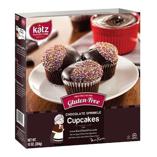 slide 1 of 3, Katz Chocolate Sprinkle Cupcakes, 1 ct