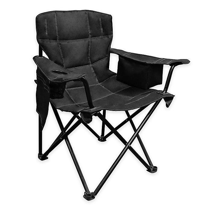 slide 1 of 4, Caravan Sports Elite Quad Folding Chair - Black, 1 ct