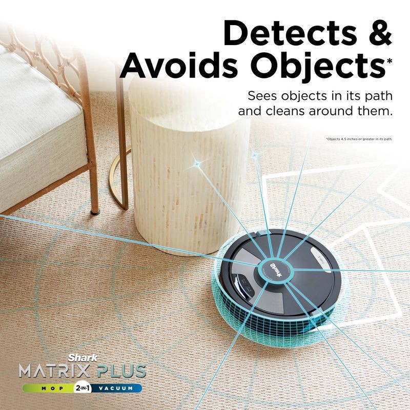 slide 5 of 14, Shark AI Ultra 2-in-1 Self-Empy XL Robot Vacuum and Mop - Black, 1 ct