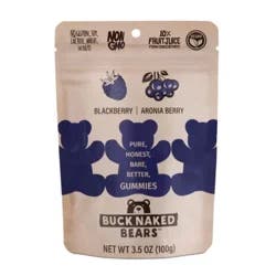 Buck Naked Bears Blackberry/Aronia Berry Gummies 3.5 oz