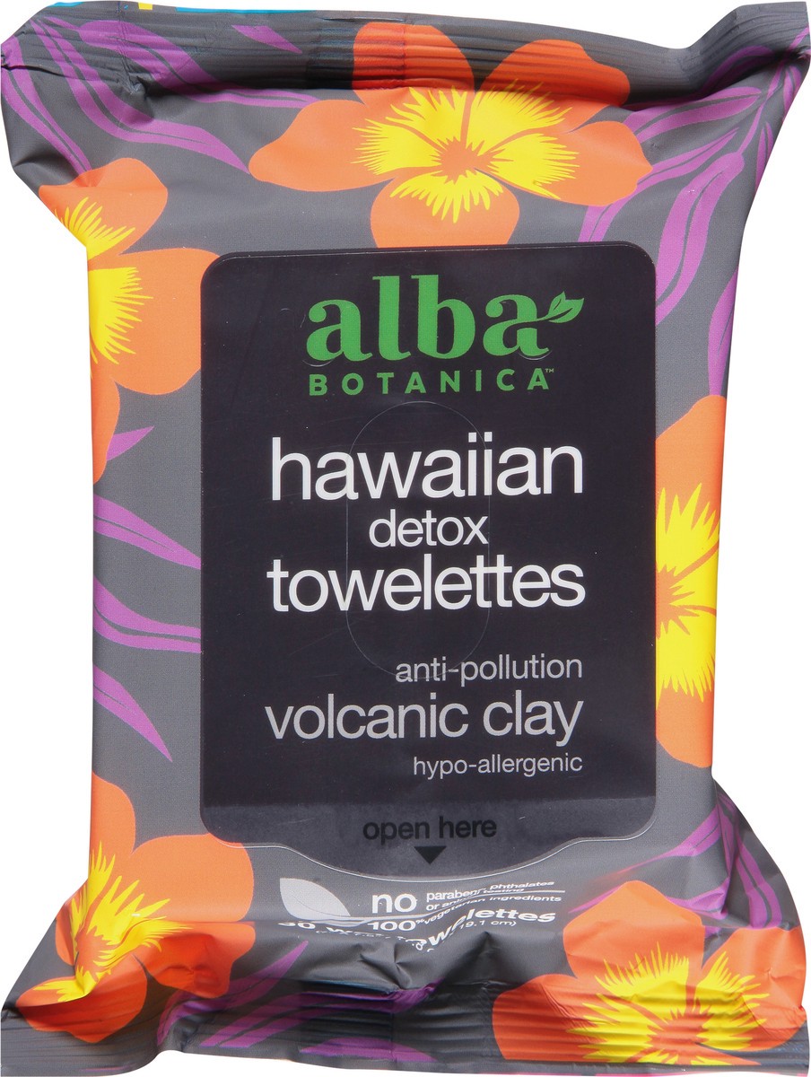 slide 1 of 7, Alba Botanica Alba Hawaiian Towelette Detox, 25 ct