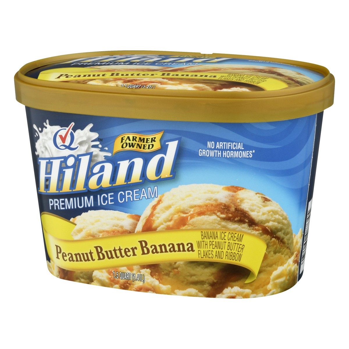 slide 5 of 13, Hiland Dairy Premium Peanut Butter Banana Ice Cream 1.5 qt, 1.5 qt