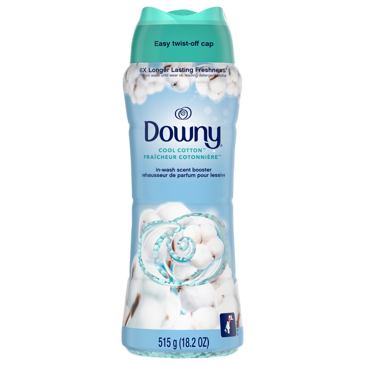slide 1 of 8, Downy In-Wash Laundry Scent Booster Beads, Cool Cotton, 18.2 oz, 18.2 oz