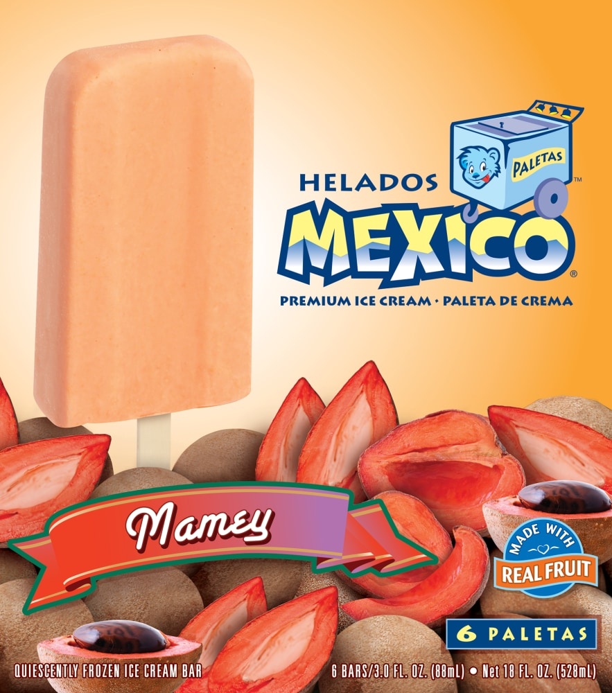 slide 1 of 1, Helados Mexico Premium Ice Cream Bars, 6 ct; 3 oz