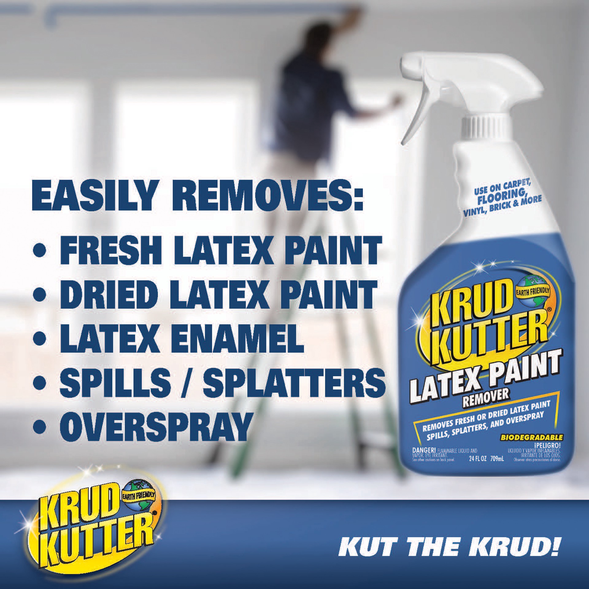 slide 3 of 6, Rust-Oleum Krud Kutter 24oz. Latex Paint Remover, 24 oz