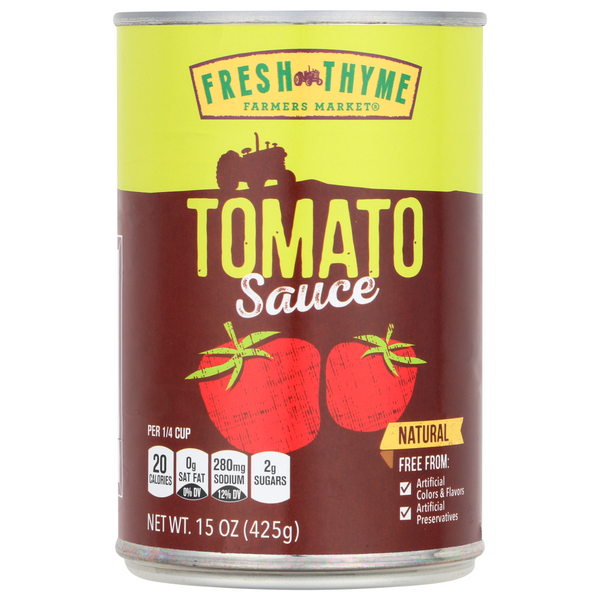 slide 1 of 1, Fresh Thyme Tomato Sauce, 15 oz