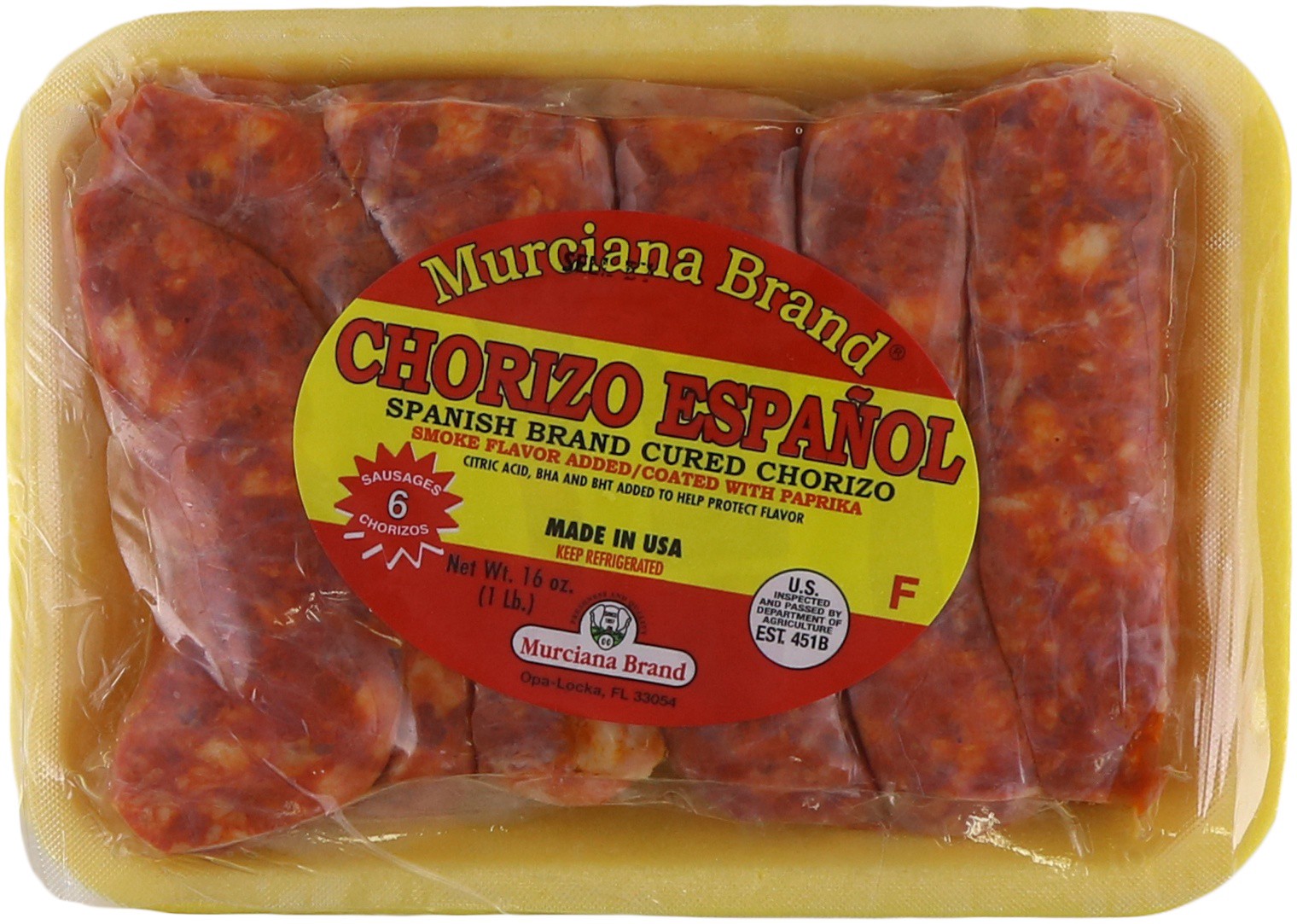 slide 1 of 1, Murciana Brand Murciana Chorizo Espanol, 6 ct