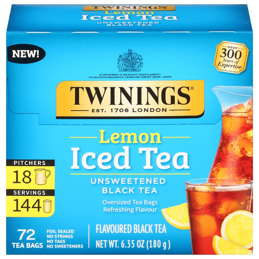 slide 1 of 4, Twinings Lemon Black Iced Tea, 72 ct