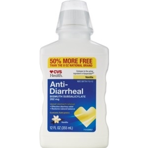 slide 1 of 1, CVS Health Anti-Diarrheal, Vanilla, 12 fl oz; 355 ml