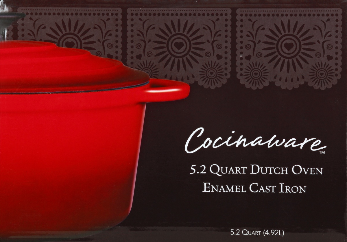 Cocinaware Red Enamel Cast Iron Dutch Oven - Shop Dutch Ovens at H-E-B