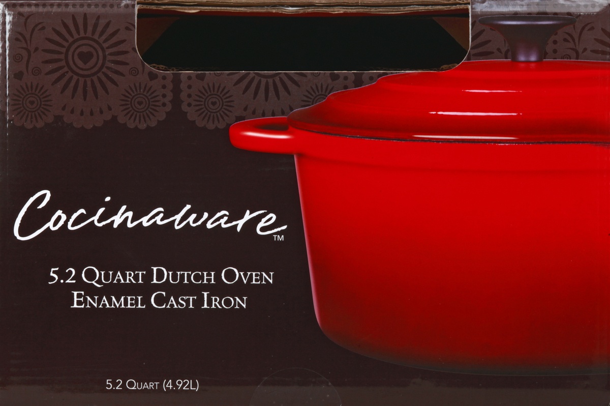 Cocinaware Red Enamel Cast Iron Dutch Oven - Shop Dutch Ovens at H-E-B