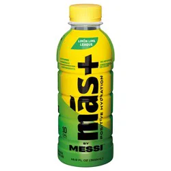 Mas+ by Messi Más+ by Messi Hydration Sports Drink Limón Lime League, 16.9 fl oz Bottle