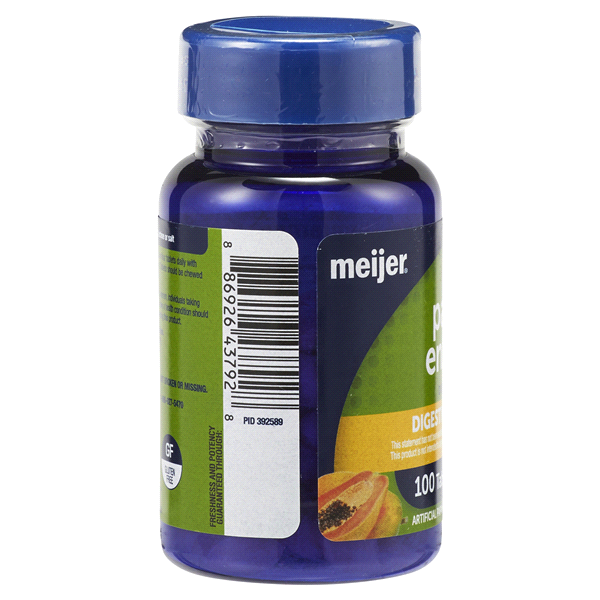 slide 12 of 29, MEIJER WELLNESS Meijer Chewable Papaya Enzyme, 100 ct