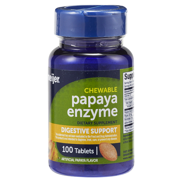 slide 8 of 29, MEIJER WELLNESS Meijer Chewable Papaya Enzyme, 100 ct