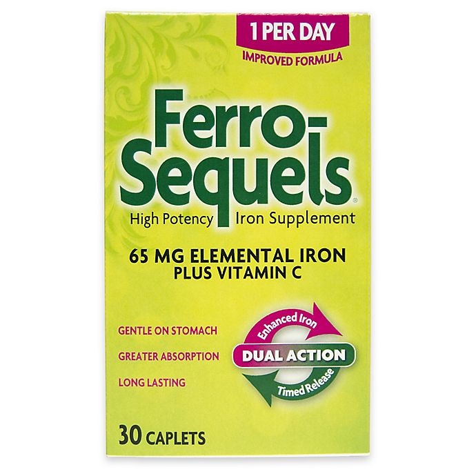 slide 1 of 5, Ferro-Sequels Iron Supplement 30 ea, 30 ct