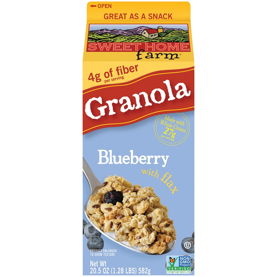 slide 1 of 1, Sweet Home Farm Granola Wild Blueberry with Flax, 1 ct