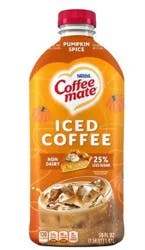 Coffee-Mate Coffee Mate Pumpkin Spice Flavored Iced Coffee, Non-Dairy Cold Coffee, Ready to Drink, 50 fl oz