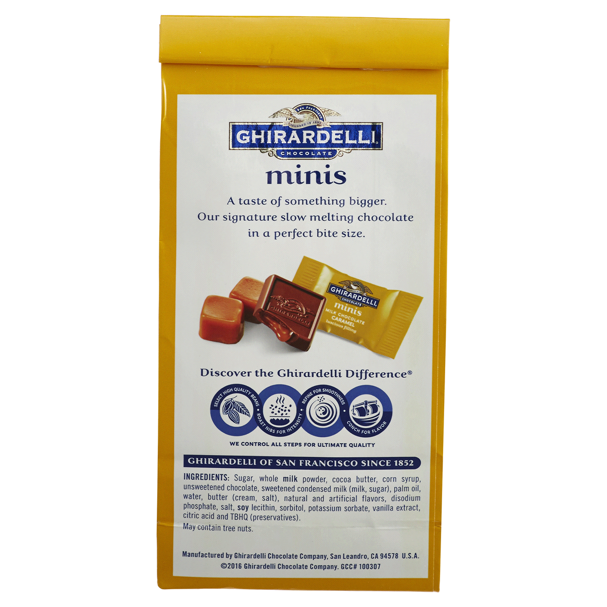 slide 2 of 2, Ghirardelli Minis Milk Chocolate & Caramel Squares, 4.4 oz