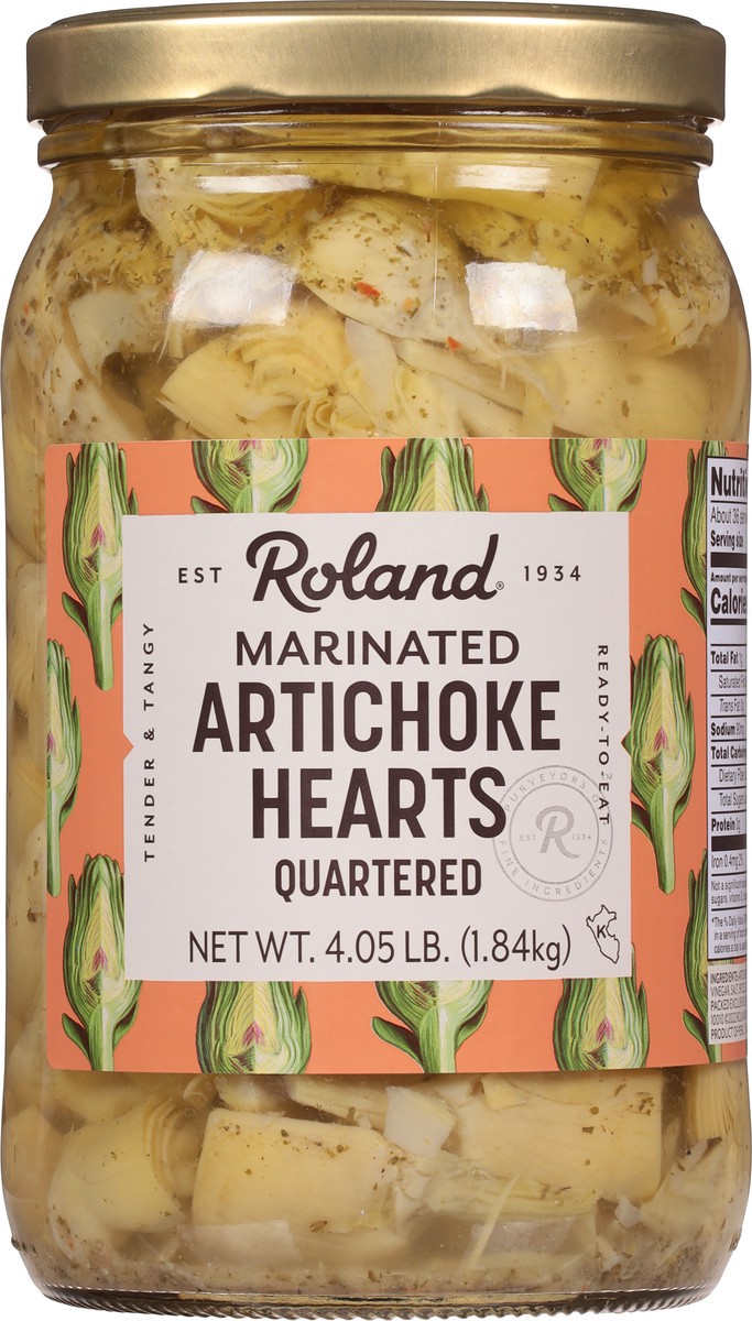 slide 4 of 9, Roland Quartered Marinated Artichoke Hearts 4.05 lb, 4.05 lb