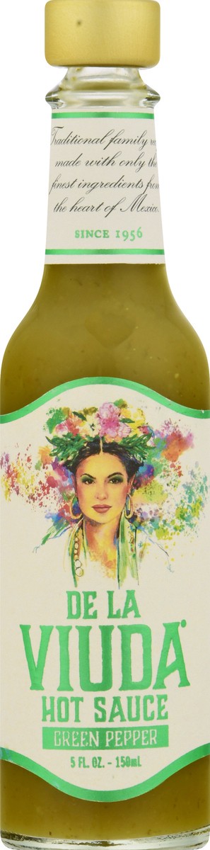 slide 4 of 13, De La Viuda Sauce Hot Green Pepper - 5 oz, 5 oz