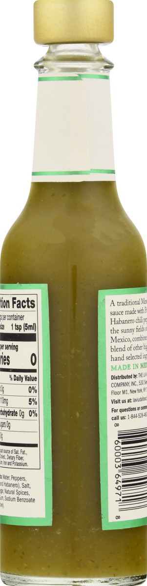 slide 6 of 13, De La Viuda Sauce Hot Green Pepper - 5 oz, 5 oz