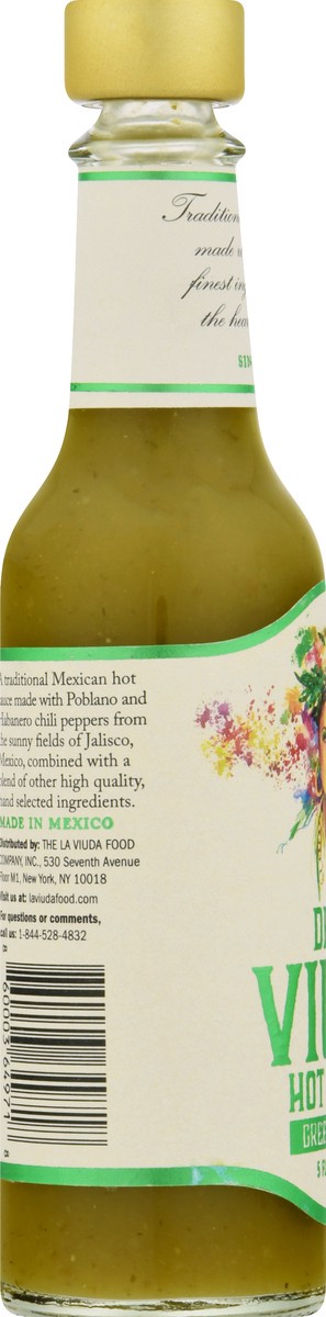 slide 11 of 13, De La Viuda Sauce Hot Green Pepper - 5 oz, 5 oz