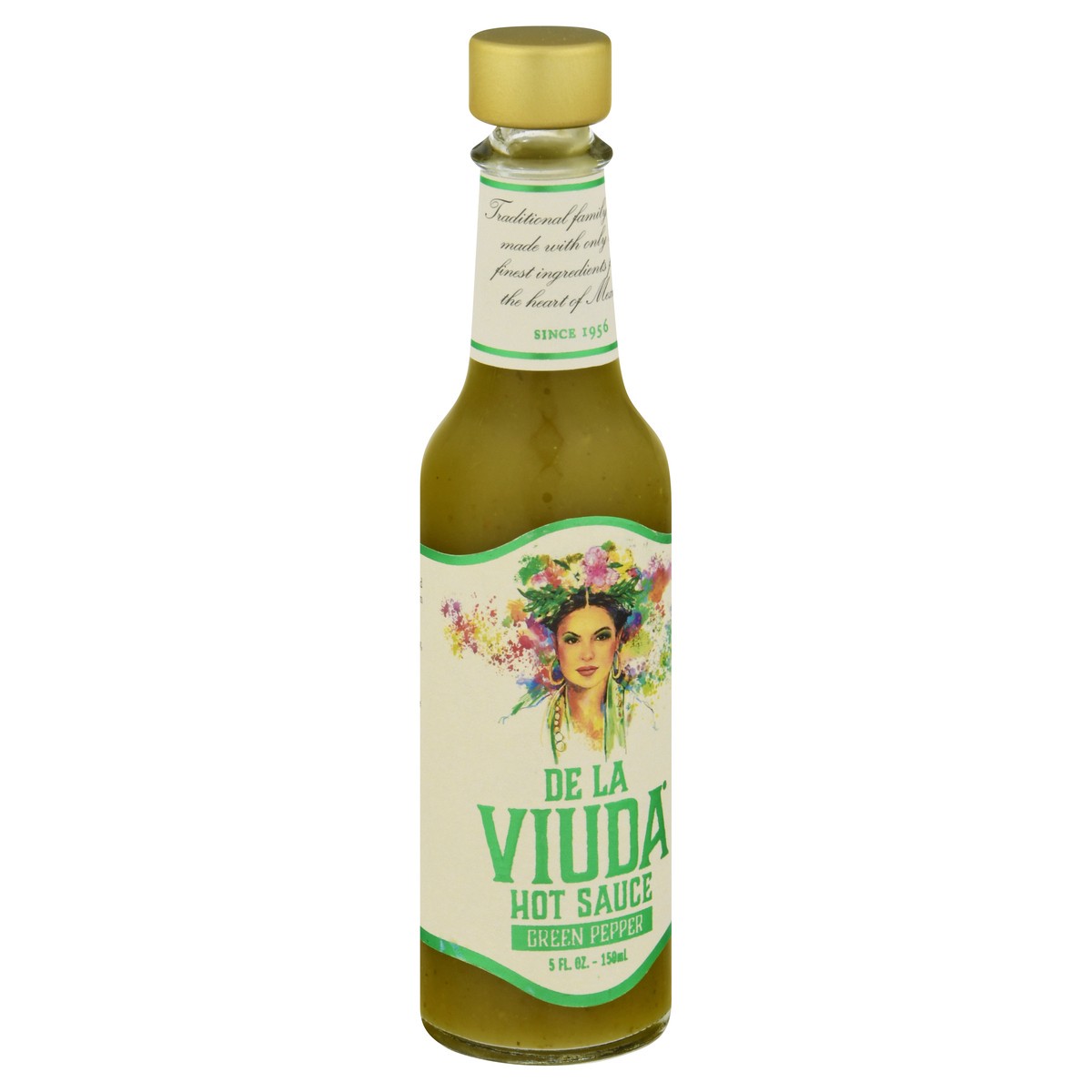 slide 8 of 13, De La Viuda Sauce Hot Green Pepper - 5 oz, 5 oz
