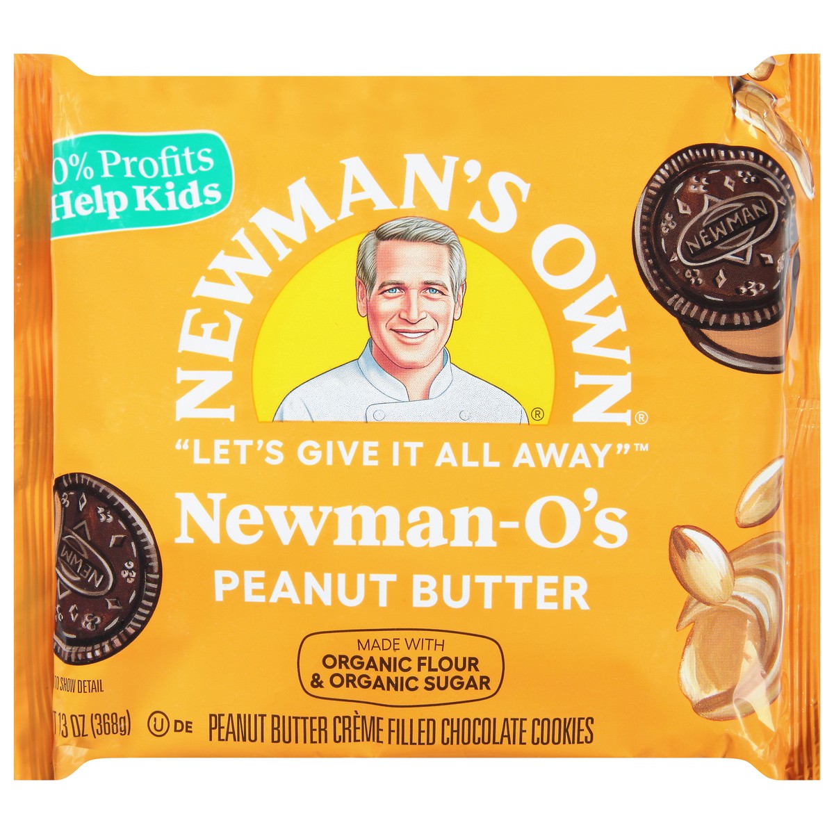 slide 1 of 1, Newman's Own Peanut Butter Cookies 13 oz, 13 oz