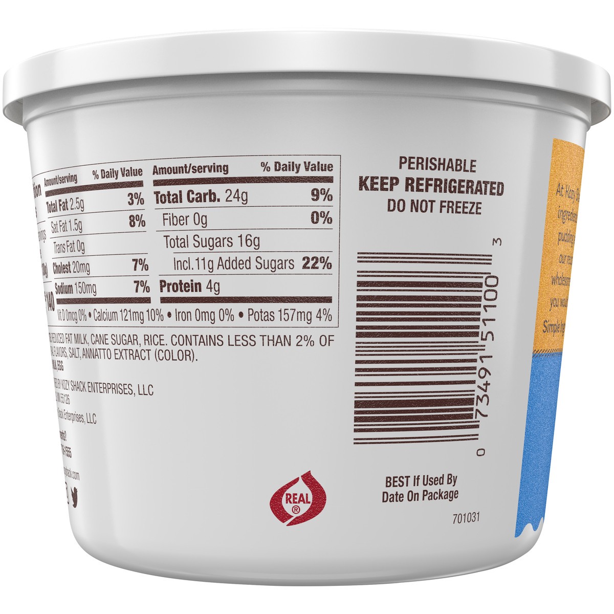 slide 8 of 14, Kozy Shack Gluten Free Rice Pudding Tub, 22 oz