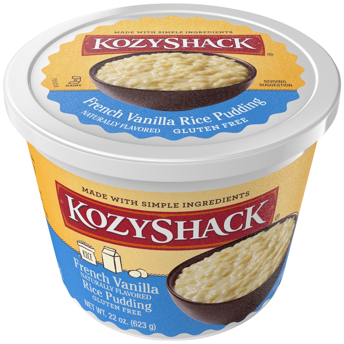 slide 5 of 14, Kozy Shack Gluten Free Rice Pudding Tub, 22 oz