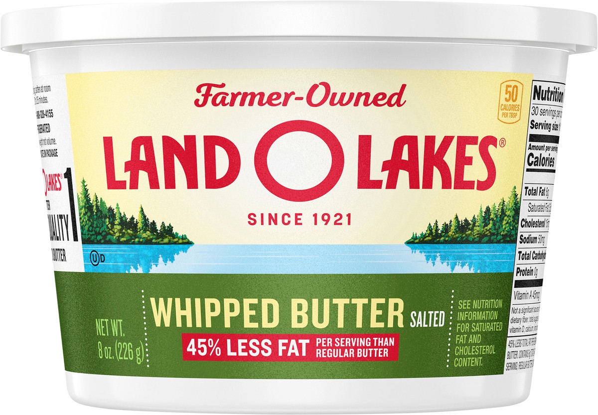 slide 1 of 42, Land O'Lakes Salted Whipped Butter, 8 oz