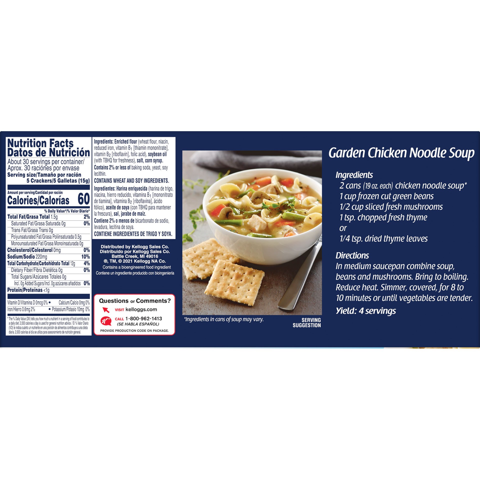 Kellogg's Krispy Original Saltine Crackers 16 oz Shipt