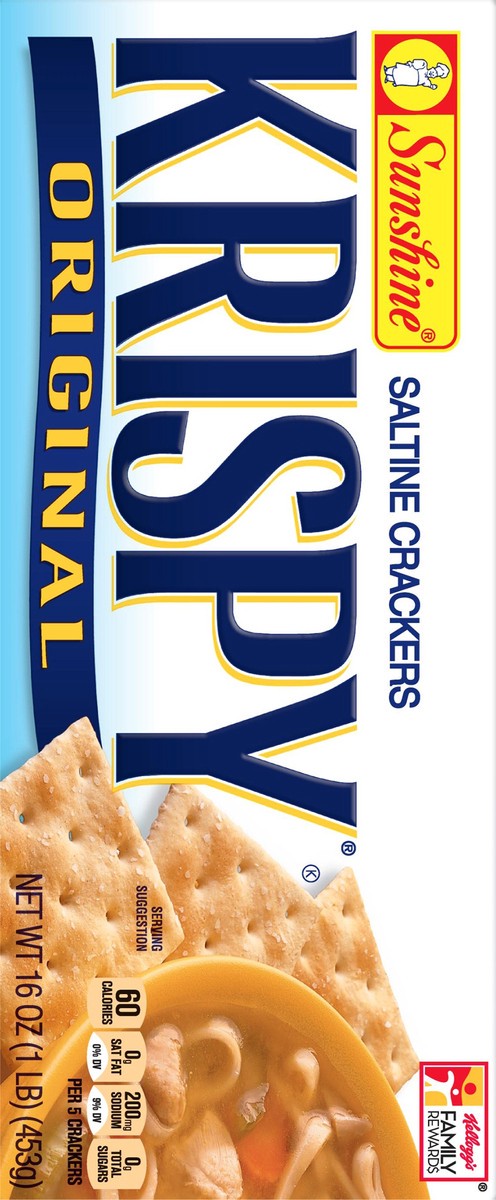 slide 4 of 9, Sunshine Kellogg's Krispy Saltine Crackers, Original, 16 oz, 16 oz