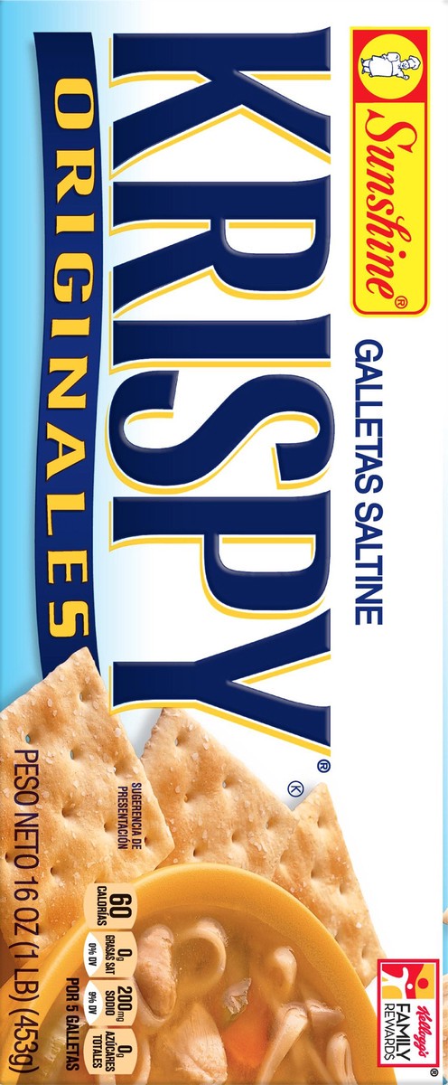 slide 5 of 9, Sunshine Kellogg's Krispy Saltine Crackers, Original, 16 oz, 16 oz