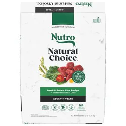 Nutro Natural Choice Adult Dry Dog Food, Lamb & Brown Rice Recipe, 12 lb. Bag