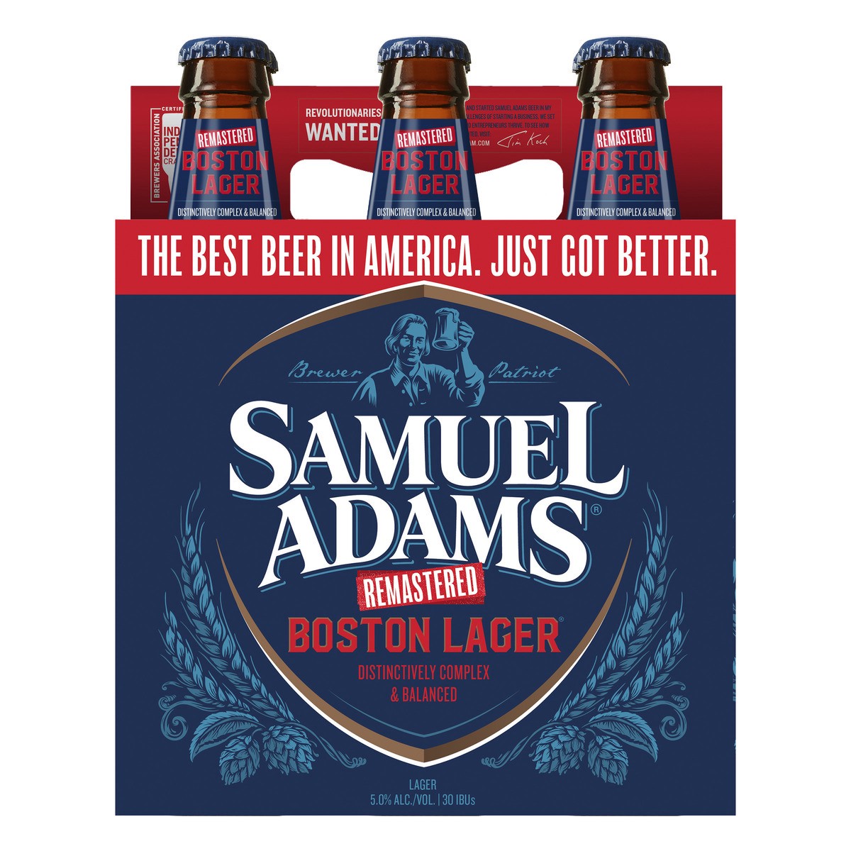 slide 6 of 6, Samuel Adams Boston Lager Beer (12 fl. oz. Bottle, 6pk.), 6 ct; 12 oz